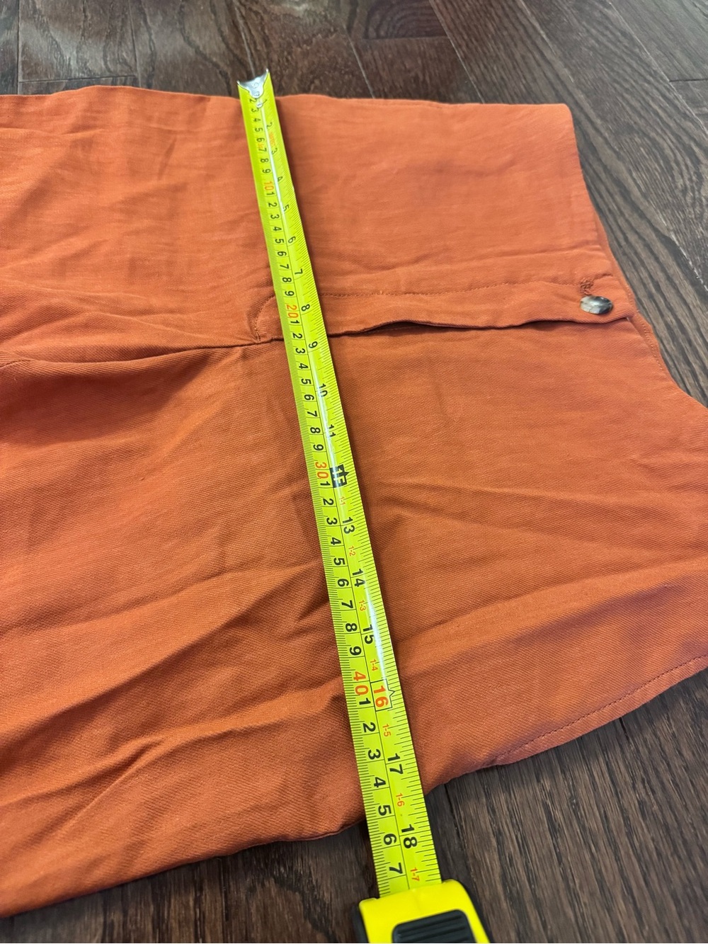 Wilfred Cherice Italian Linen Blend Orange Slim Cigarette Pants Size 10 - Picture 11 of 11